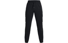 Under Armour Knitted Sweatpants Men's Black Moderate Cuffed Pants 1378600-001 L