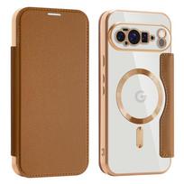Wireless Charging Flip Case for Google Pixel 9A 8A 7A 9Pro XL 10Pro 9 10 Magnetic Wallet Case Cards Slot Leather Case Anti Fall Google Pixel 7a