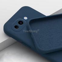 For Google Pixel 10a Case Liquid Silicone Plain Case Pixel 10a Cover TPU Anti-drop Phone Protector Cover Google Pixel 10 a Case Google Pixel 10a mėlyna