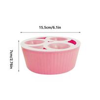 Hydroponic Plant Pot 3-hole Hyacinth Planter Flower Bulb Planting Container for Gardeners Apartment Office Beginners Indoor