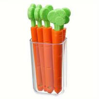 5PCS PP Carrot-Shaped Sealing Clips - Multi-Purpose Household Kitchen Food Bag Clips
