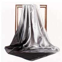 Šilkinis galvos skara moterims prabangi mada plaukų skaros vasaros foulard femme satino skara nosinaitė mergaitėms kvadratinė galvos skara bandana cheve 90X90cm