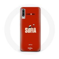 Coque pour Samsung Galaxy A70 La casa de papel Sofia Art