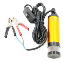 Nešiojamas Mini 12V DC Elektrinis Panardinamas Siurblys 38mm Siurbliams Alyvai Vandeniui Aliuminio Lydinio Korpusas 12L/Min Kuras Perpumpavimo Siurblys auksas