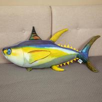 Large tuna throw pillow cushion plush toy doll simulation blue marlin doll girl holding sleeping doll 60cm（0.26kg）