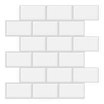 Nauji vandeniui atsparūs PVC sienų lipdukai, nulupami ir klijuojami, metro plytelės, lipnūs, 3D plytų užpakalinė sienelė, sienų lipdukai, vonios kambarys, virtuvė balta