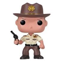 Walking Dead RICK GRIMES BLOOD Blood Vinyle Figure Model Dolls Toys no box beige