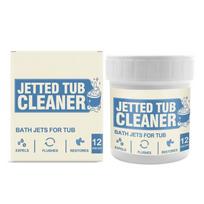 Bath Tub Cleaner Tablets Cleaning Formula Removes Limescale Blemishes Odors Safe For Home Use Plastic Container 1 gray