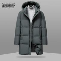 Men's Long Hooded Winter Down Parka 175/92A