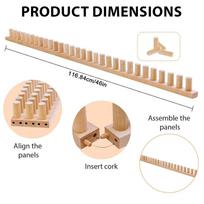 Loom Knitting Kit Chunky Crochet Loom Kit Wooden Knitting For Crafts Hobby Beginners Weaving Blanket Scarf Sewing Cushion