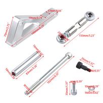 Polished Finish Water Pump Bracket Kit Aluminum Zinc Zinc Alloy Adjustable Bracket Kit  Chevrolet Vehicles Motor bracket