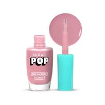 Sugar Pop Glossy Finish Nail Lacquer 46 Coral Nude 10 ml High Shine Quick Dry Long Lasting Chip Resistant Nail Polish