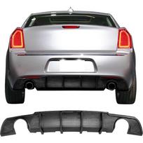 Rear Diffuser Compatible with 20152025 Chrysler 300 Shark Fin Style Carbon Fiber Print PP Lower Valance Bumper Lip for Enhanced United States