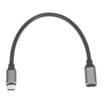 USB 3.1 PD USB C Male to Female Extension Cable HD 4K 3A 60W 0.25m