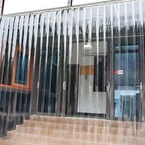 Luxchic permatoma PVC pertvaros durų užuolaida
