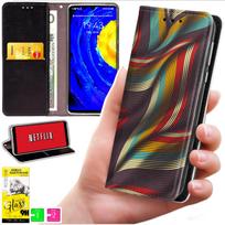 Etui Typu Portfel Do Xiaomi 15T - Pokrowiec Bluemoon Nadruk + Szkło 9H