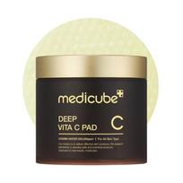 Medicube Deep Vita C veido diskeliai Vitaminas C tonizuojantys diskeliai nelygiam odos tonui 500 000 PPM vitamino vandens ir 3 rūšių vitaminai Drėkinantys & Atnaujinantys