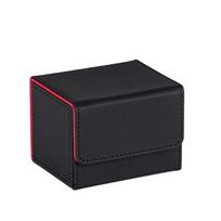 Magnetic Trading Card Deck Box Fit 100 Single Sleeved Flip Cover Commander Deck Box Stain-resistant Moisture-proof