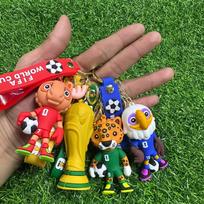 2026 FIFA World Cup Mascot Plush Keychain Soccer Trophy Toy geltona
