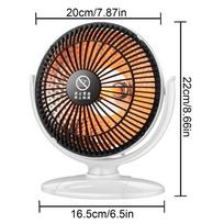 Small Heater 200W Portable Appliances Adjustable Desk Room Heater For Office Home Bedroom Indoor Bathroom Living Room Apartment