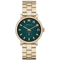 Marc Jacobs MBM3245 Baker Gold Green Dial Ladies Watch 36 mm žalia