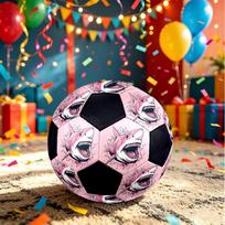 1pc Pink Shark Attack Lightweight PVC Training Soccer Ball, Size 5, Suitable for Indoor and Outdoor TrainingGift y60384 Size 5