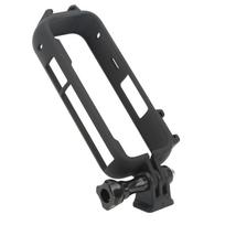 Protective Frame for Insta360 One X3 Panoramic Action Camera Plastic Housing Case with Cold Shoe black