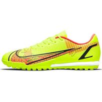 Nike Mercurial Vapor 14 Academy Round Toe Lace-Up TF Soccer Shoes Men Soccer Shoes Fluorescent-Yellow CV0978-760 43