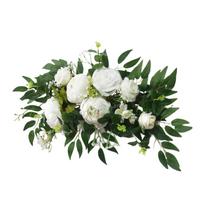 Artificial Flower Swag for Wedding Reception Backdrops Party Table Decoration Wedding Welcome Sign Flower Arrangement 2