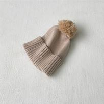 Kūdikio triušiuko megztukas su kelnėmis ir vilnos pomponų kepure - Unisex, ilgomis rankovėmis One Size gray