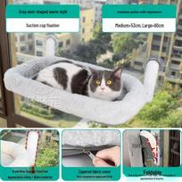 Foldable Cat Suction Cup Hammock - Cozy Winter Balcony Nest