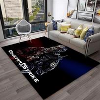 CS GO, Counter Strike Žaidimo Žaidėjas 3D Kilimas Kilimas Namams Svetainei Miegamajam Sofai Durų Kilimėlis Dekoras, Vaikų Plotas Kilimėlis Neslystantis Grindų Kilimėlis 40x60cm gray