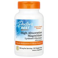 Doctor's Best Didelio įsisavinimo magnis, 120 kapsulių 120 pcs - 1 ea