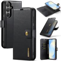 2-in-1 Nuimamas magnetinis atverčiamas PU odinis dėklas Kortelių piniginės laikiklis Telefono galinis dangtelis Samsung Galaxy A17 A37 A57 A16 A36 A56 A15 A35 A55 A14 A34 A54 For Samsung Galaxy A17 juoda