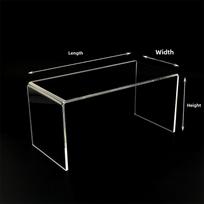 Acrylic Transparent Organizer Shelf Desktop U-Shaped Display Cabinet Storage Rack Partition Wardrobe Fridge Multi-Layer Divider 1x1 size&1