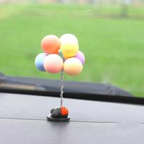 Automobilio Baliono Dekoracija Minkštas Molio Spalvingas Baliono Formos Automobilio Ornamentas Mielas Prietaisų Skydelio Dekoras
