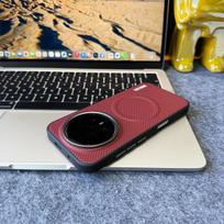 Magnetic Case For Honor Magic8 Pro Case Matte PU Leather Cover For Honor Magic 8 Pro  Fashion New Arrivals Lightweight Shell Honor Magic8 Pro raudona