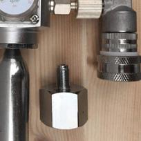 Aukšto slėgio CO2 dujų baliono sriegio keitiklis 1/2 colio vidinis sriegis į 3/8-24UNF išorinį adapterį namų barams ir restoranams CN