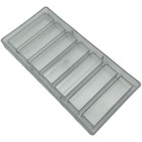 7-Cavity Rectangular Starry Sky Chocolate Mold for DIY Baking