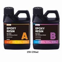 Bubble-Free Epoxy Resin Kit – Crystal Clear, Anti-Yellowing, 1:1 Easy Mixing Epoxy Resin for DIY Crafts & Resin Molds 250ml 250ml