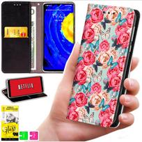 Etui Typu Portfel Do Motorola Moto G56 - Pokrowiec Bluemoon Nadruk + Szkło 9H