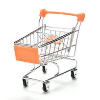 New Colorful Funny Mini Supermarket Shopping Cart Trolley Pet Bird Parrot Hamster Toy Fruit basket Canary oranžinė