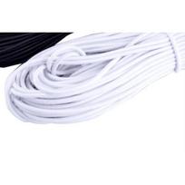 Elastic Rope Rubber Belt Bungee Cords Strong Rubber Band Sewing Garment Craft for DIY Sewing Accessorie 3mm&100m balta