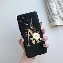 Case For Xiaomi Redmi Note 12 Pro Phone Case Fashion Pink Black Silicone Letters Cover For Xiaomi Redmi Note12 Pro Plus 5G Funda Note 12 Pro Plus 5G