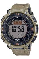 CASIO PRO TREK PRG-340SC-5JF Climber Line Tough Solar Trigubo Sensoriaus Vyriškas Laikrodis Rudas ruda