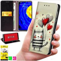 Etui Typu Portfel Do Xiaomi 15T - Pokrowiec Bluemoon Nadruk + Szkło 9H