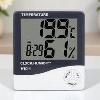 HTC-1/HTC-2 Digital Thermometer Hygrometer LCD Indoor Outdoor Weather Station Clock Temperature Humidity Monitor