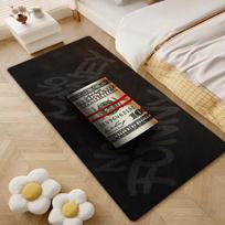 Money Roll Kitchen Mat - Black Dollar Print Thick Non-Slip Rug for Porch Balcony Hallway Living Room Kitchen Floor Decor 40x60cm