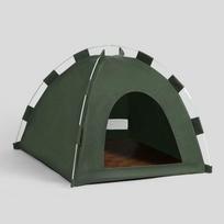 Luxury Summer Cooling Classic Dog Pet House Quadrate Outdoor Breathable Foldable Eco-friendly Oxford Material Button Solid Color (Army Green,48 48 42cm) armijos žalia spalva