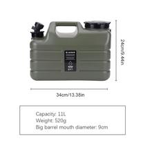 10/11/12/20L Home Water Canister Bucket Outdoor Water Bag Container Portable Large Capacity Water Carrier Tank with Faucet bucket